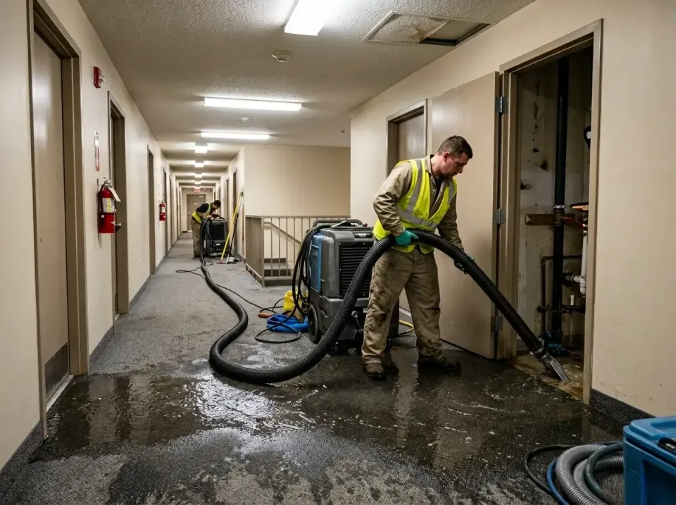 multi-unit-apartment-hallway-f-005 — frequently asked questions, Emergency Burst Pipe Water Extraction & Removal in Willow O…